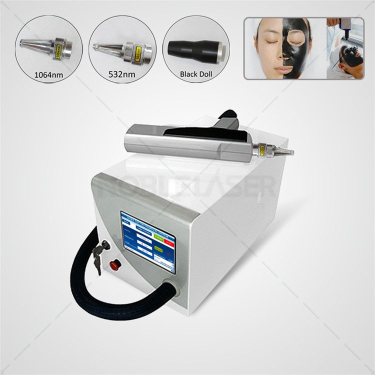 1064nm 532nm q switched nd yag laser black doll tattoo removal machine
